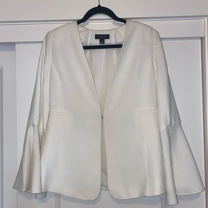 Halogen White Bell Sleeve Blazer
